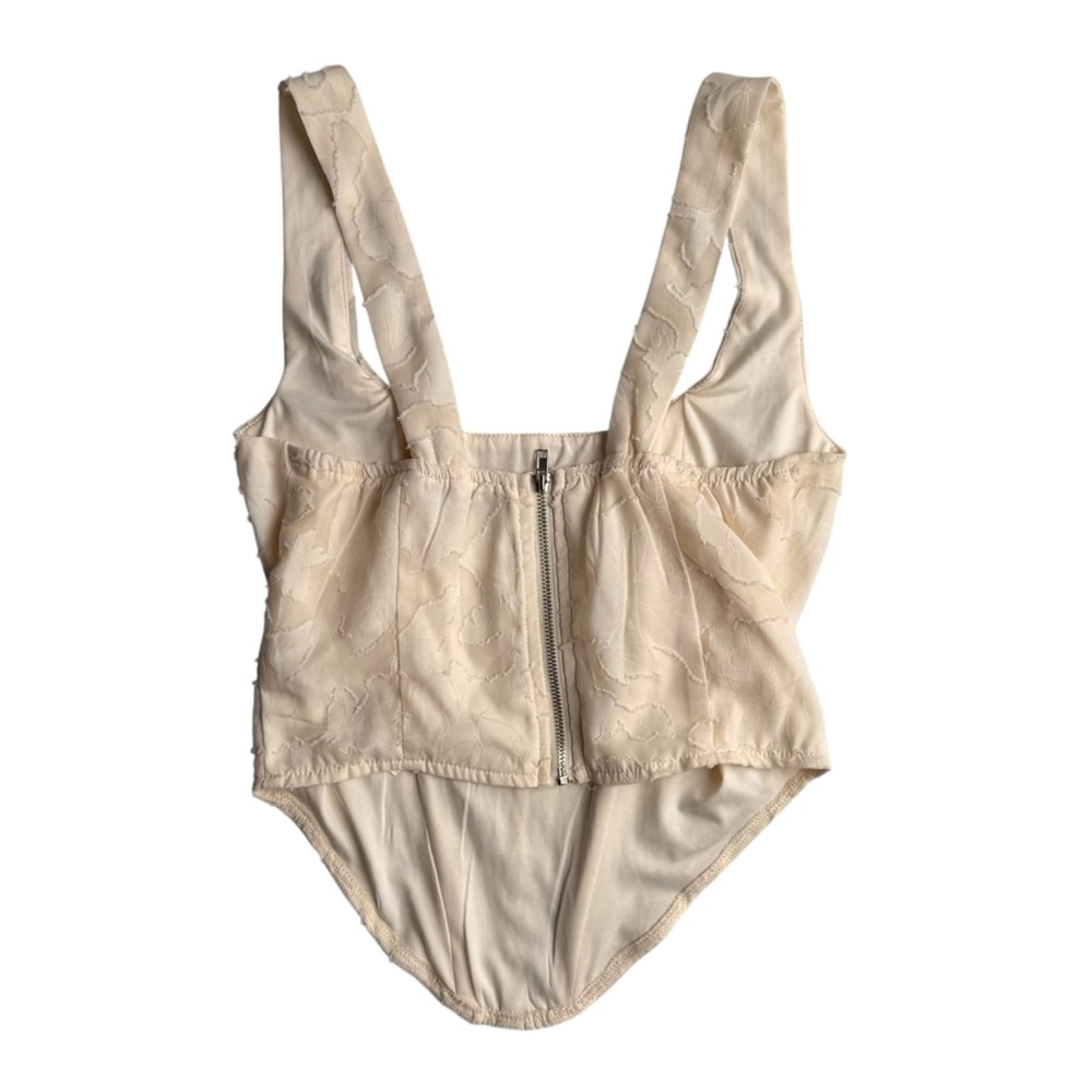 PrettyLittleThing Cream Corset Top UK 6/US 2 - Picture 2 of 4
